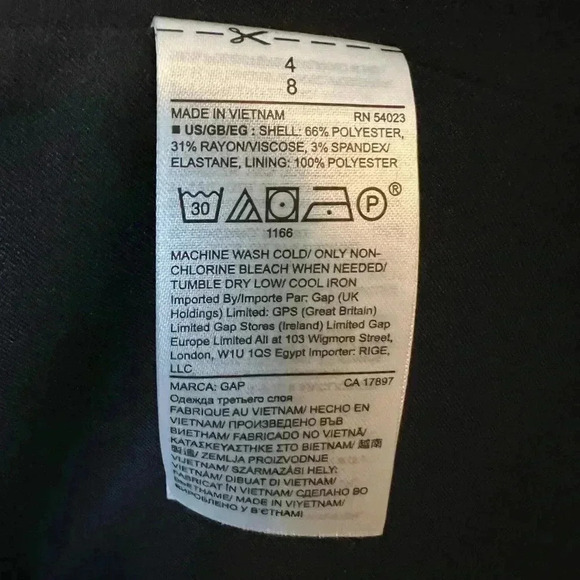 Gap Glen Plaid Black Blazer - Picture 10 of 11